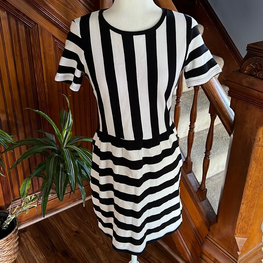 TOPSHOP Striped Dress Sz 6